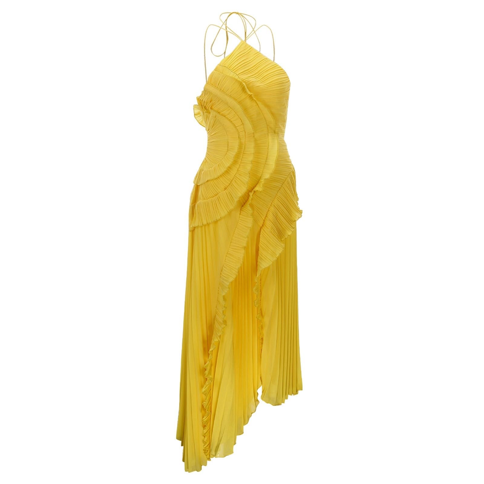 Générique Abito casual da donna, elegante, elegante, da sera, cocktail, cerimonia, grande, a trapezio con scollo a V, senza maniche, primavera, festa, alla moda, formato A41