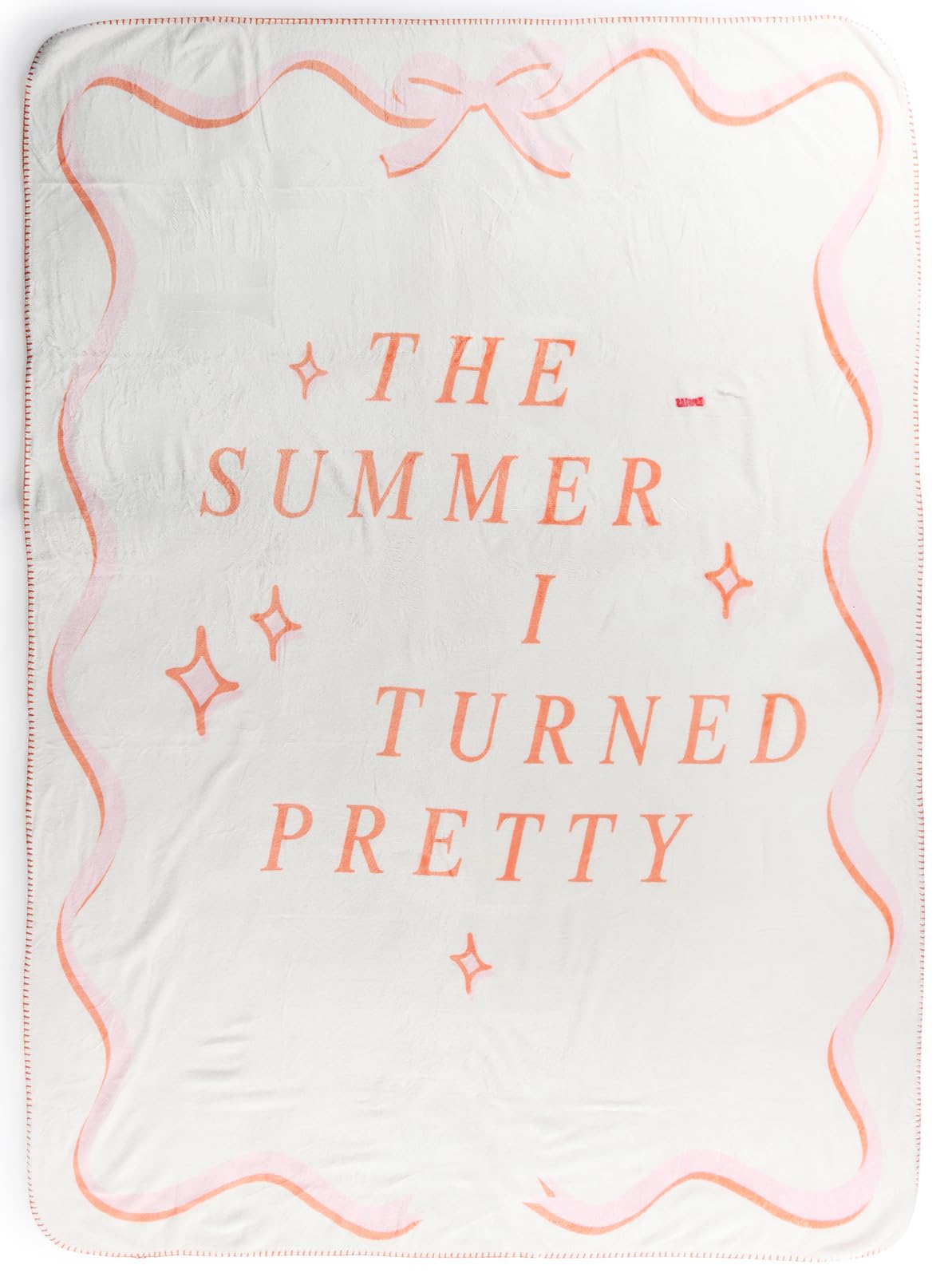 Jay Franco Plush Throw Blanket – Soft & Comfy 50x70 Inches Throw for Couch or Bed – Cozy Home Décor for Living Room & Bedroom, Ivory - The Summer I Turned Pretty