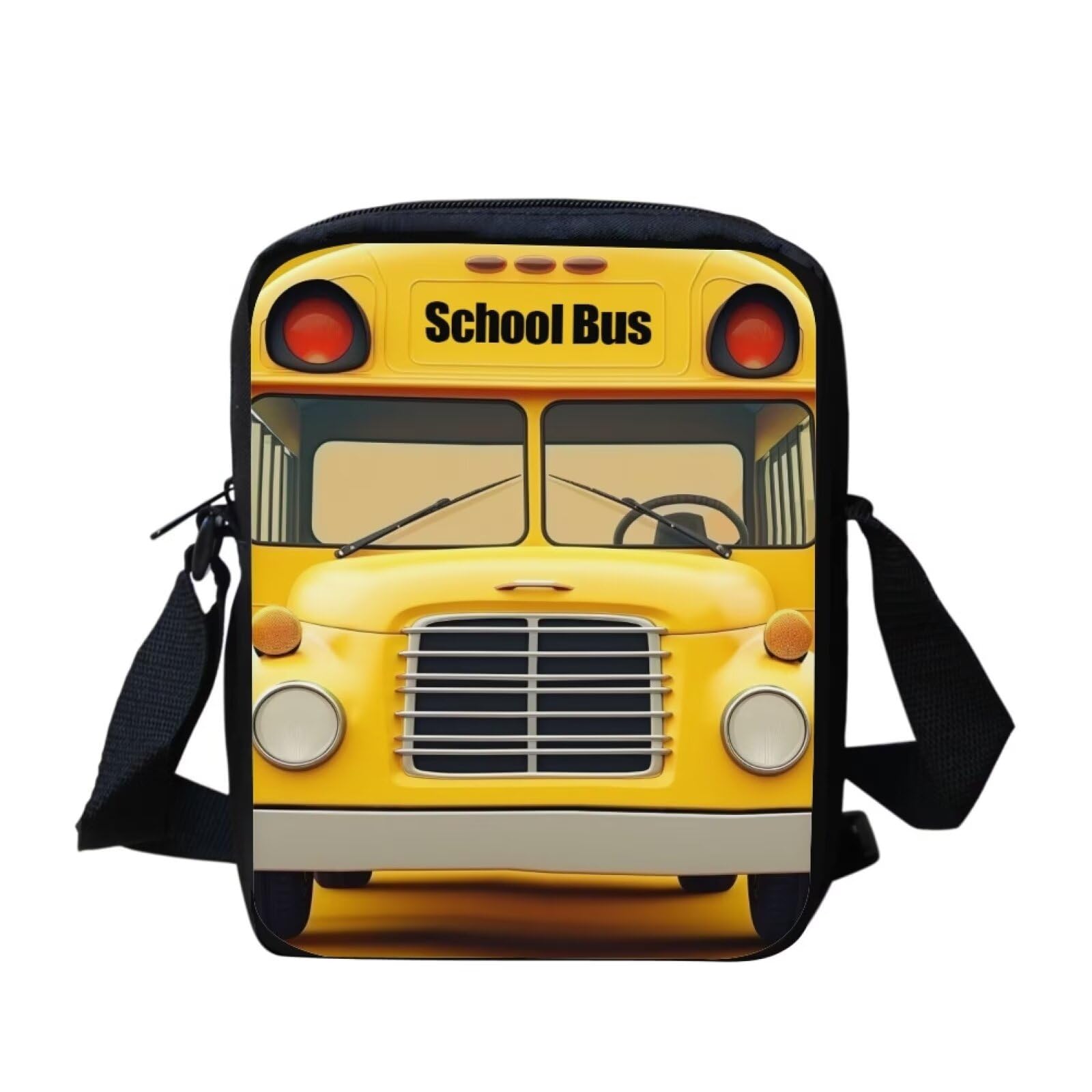 Salabomia School Bus Messenger Bag for Women Girls Small Sling Messenger Bag for Party