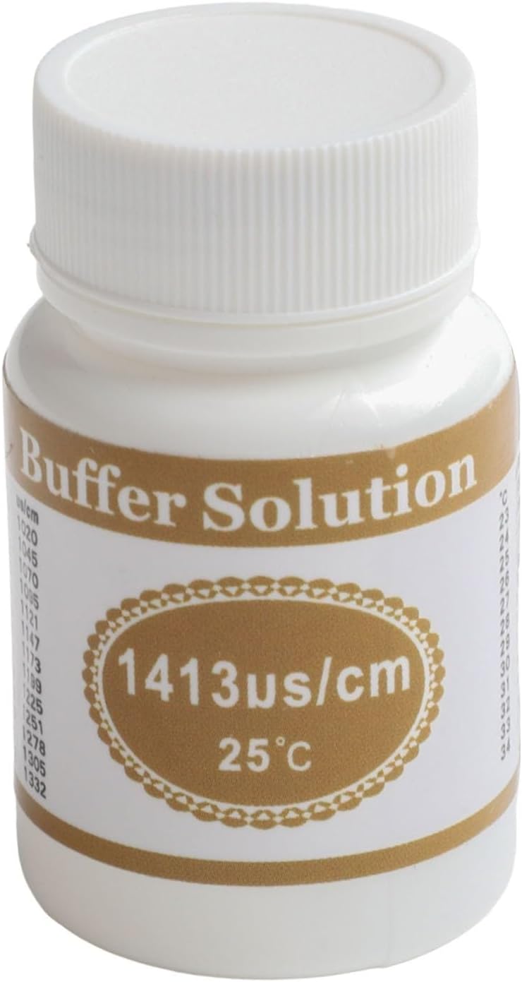 PH Buffer Solution, 12.88 /cm Conductivity Salinity Calibration Fluid, 25ml for Laboratory and Industrial Testing(1413US/CM)
