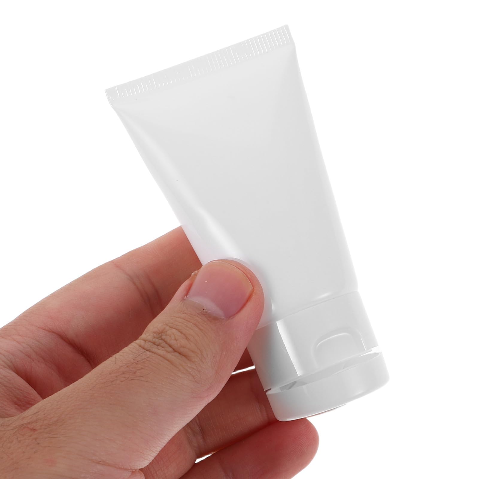 50 Botellas de Plástico Pe de 30ml para Cosméticos Rellenable y Portátil, Tubos Exprimibles Ideales para Viaje y Muestras de Loción o Crema