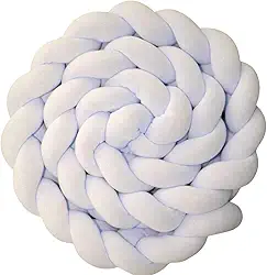 Trança Lateral para Berço de Bebê 130cm Branco