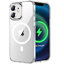 tigratigro Cover Magnetica per iPhone 12, 12 Pro, Compatibile con MagSafe Ricarica Wireless, Anti Ingiallimento, Antiurto di Grado Militare, Custodia magnetica, Retro Antigraffio Trasparente