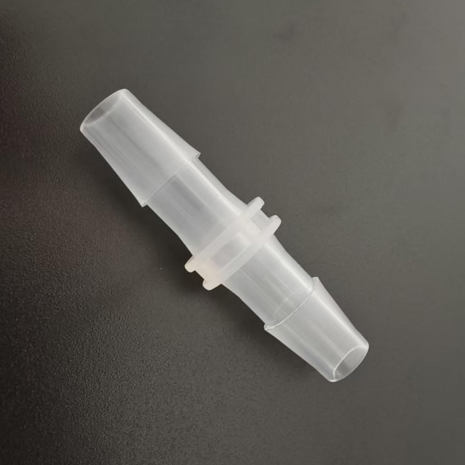 50-Pack Clear PP Equal Straight Barb Connectors for Laboratory, Food Machinery, and More(7.9mm 5/16inch)