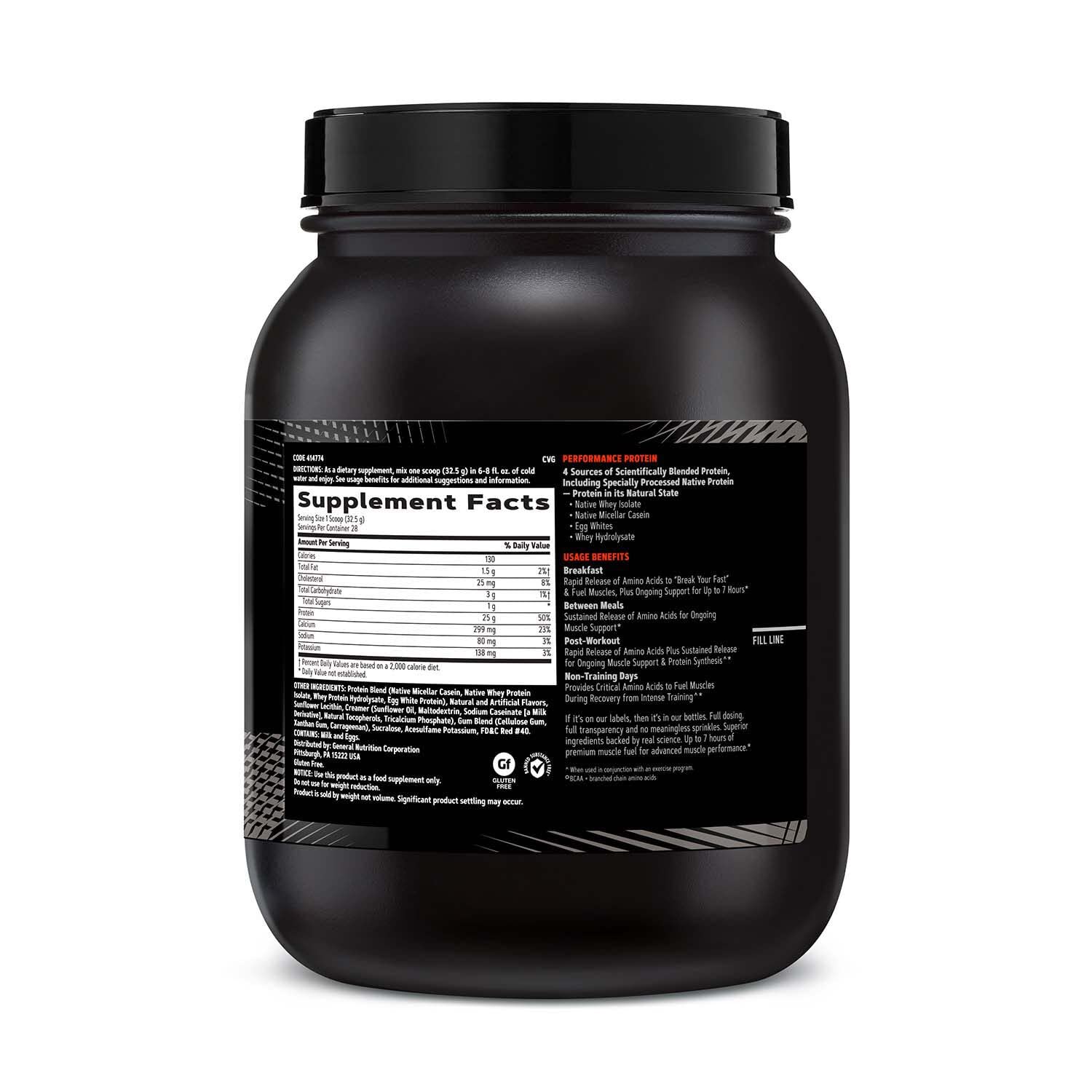 Amazon.com: GNC AMP Sustained Protein Blend| Targeted Muscle ...