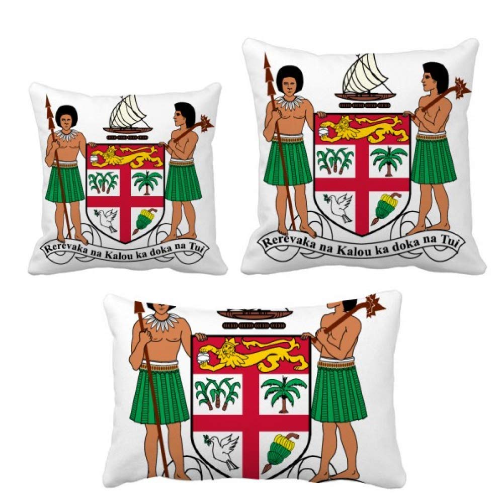 Housse de coussin Fidji design emblème national Océanie pour canapé salon