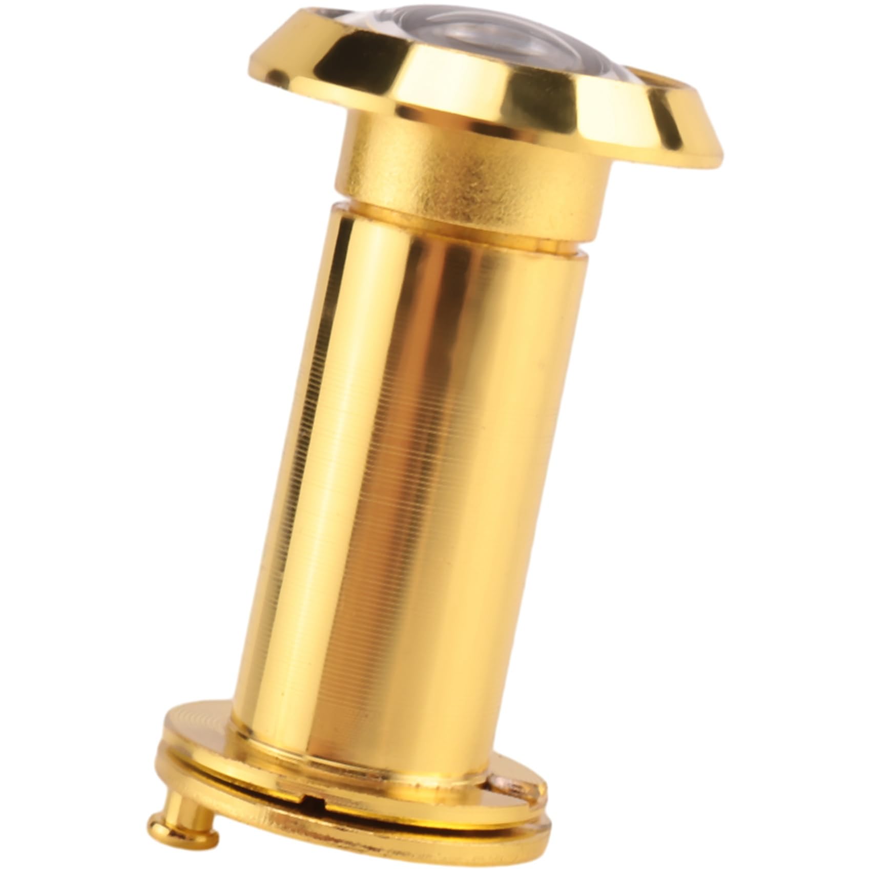 Ctrlzs Gold 200 Degree Retractable 36-58Mm Security Door Viewer Peephole Peep Hole Spyhole + Cover,