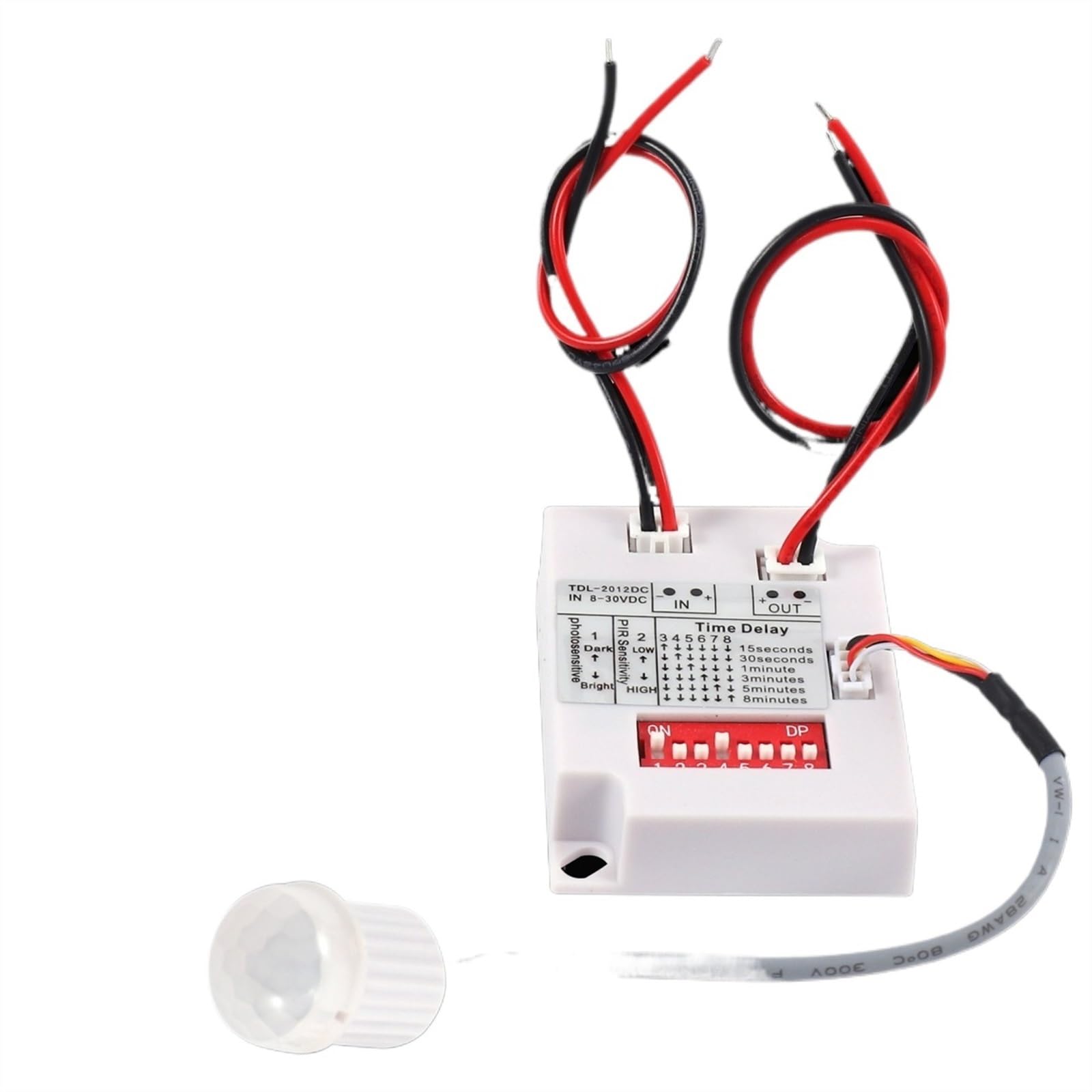 12 V 24 V PIR czujnik ruchu przełącznik podczerwieni indukcja ludzka indukcyjna opóźnienie czasowe przełącznik korytarza światło LED przełącznik czasowy przełącznik czasowy