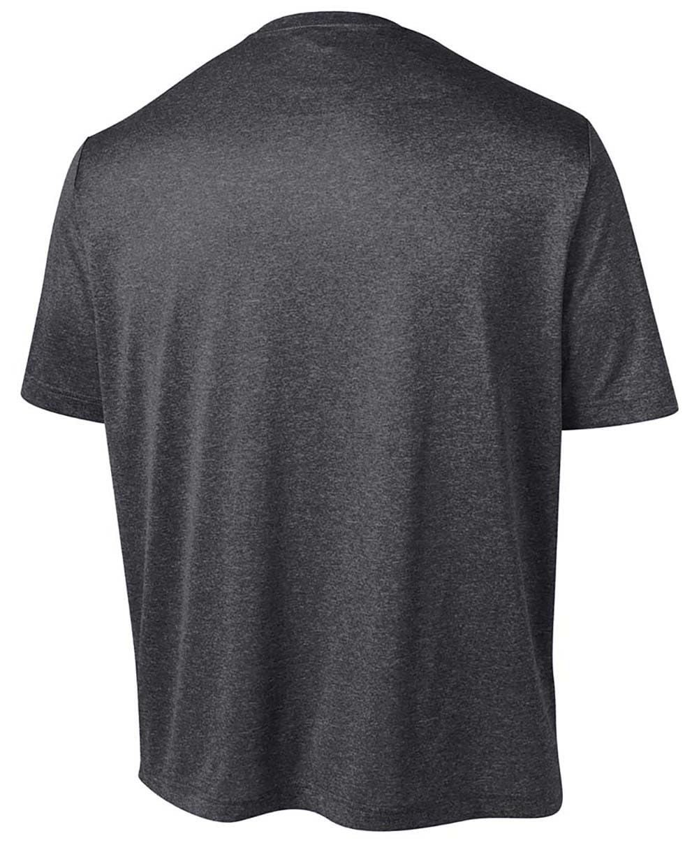 A close-up of the DRIEQUIP Men's Big & Tall athletic t-shirt fabric, highlighting its texture and moisture-wicking properties.