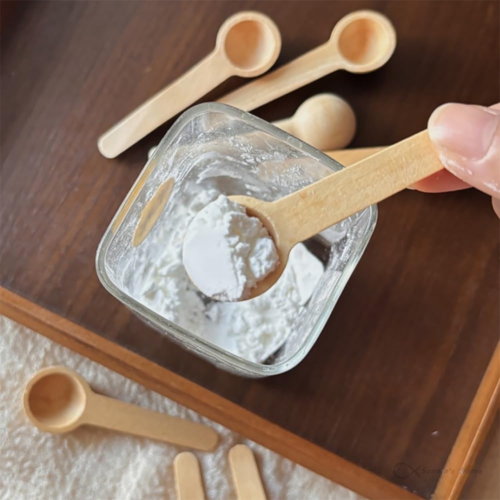 25 Pièces Mini Cuillères En Bois Pour Épices, Sel Et Miel - Cuillères De Service Naturelles