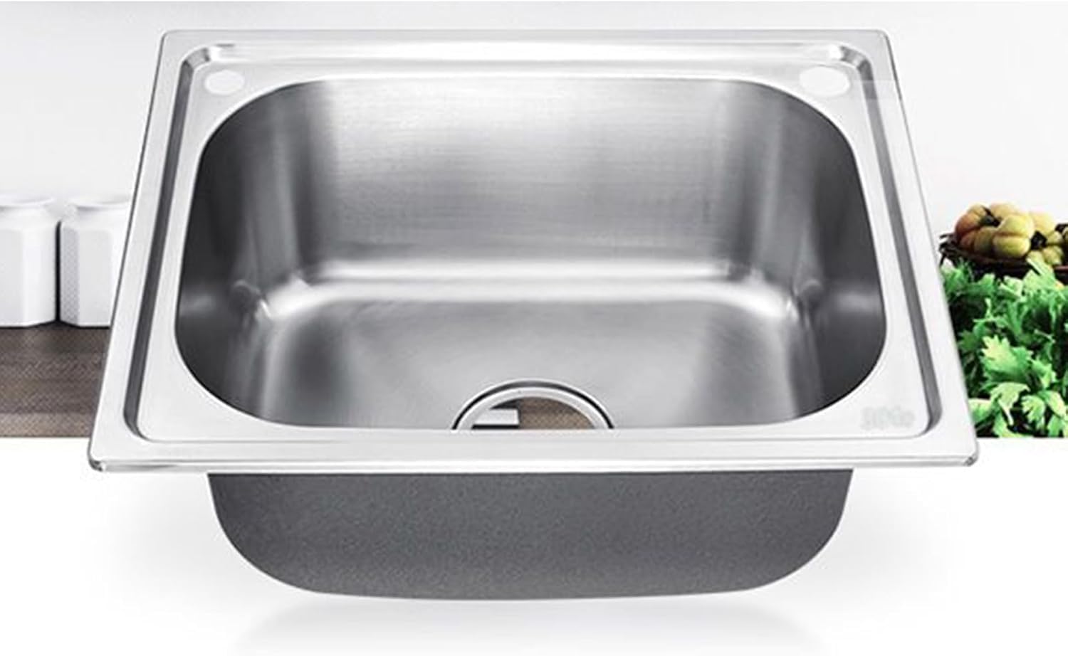 Évier de camping en inox lavabo extérieur idéal pour jardin et camping