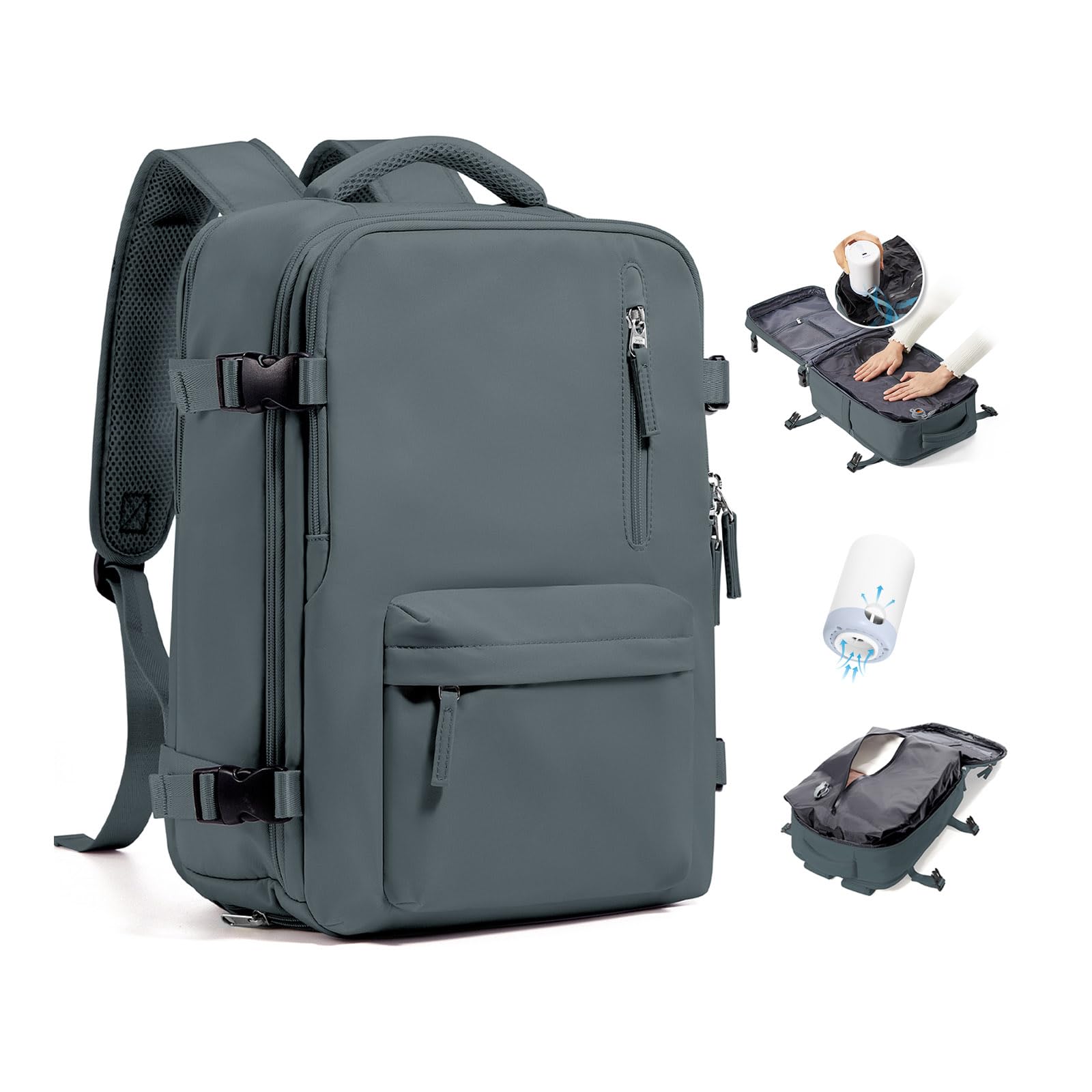 BJLFS Mochila Viaije Cabina Avion 40×30×20 Ryanair Wizzair Mochila al Vacío Equipaje de Mano 40x20x25 Maletas De Viaje Cabina Bolsa de Viaje Mujer para Cabina avion Mochila Portatil 14 Pulgadas — view 10