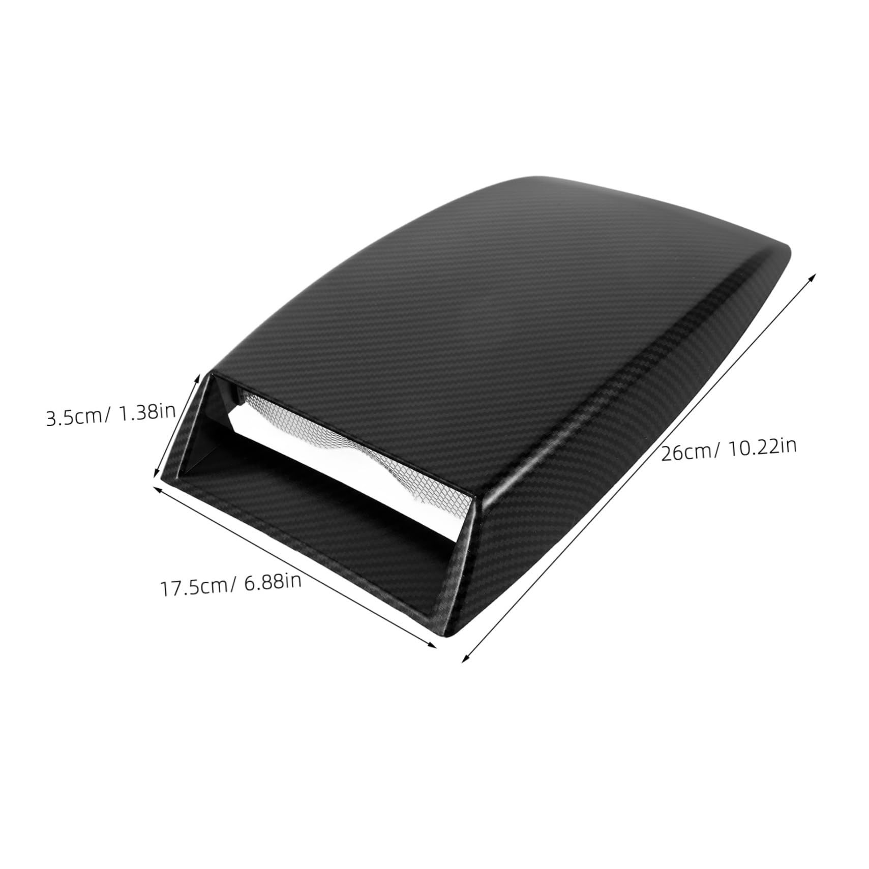 Happyyami Car Hood Vent Decoration Sticker Automotive Simulation Air Vent Trim for Car Models Easy Installation Stylish Design Enhances Vehicle Appearance and Performance