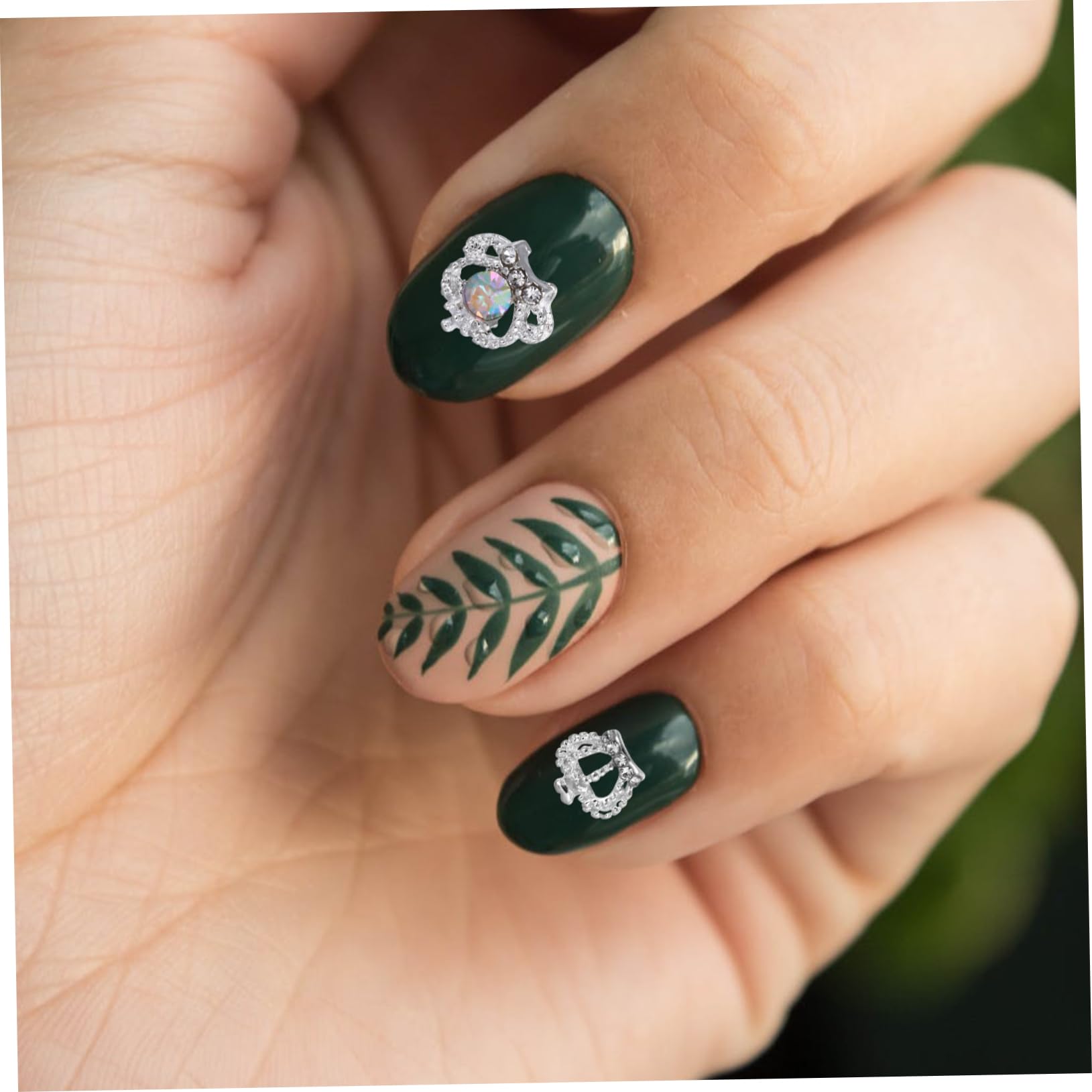 2 Set Decorazioni Unghie Con Charms Metallo Corone Per Nail Art Per Dazzling Design E Regali Creativi Per Donne E Ragazze 50 Pezzi*2