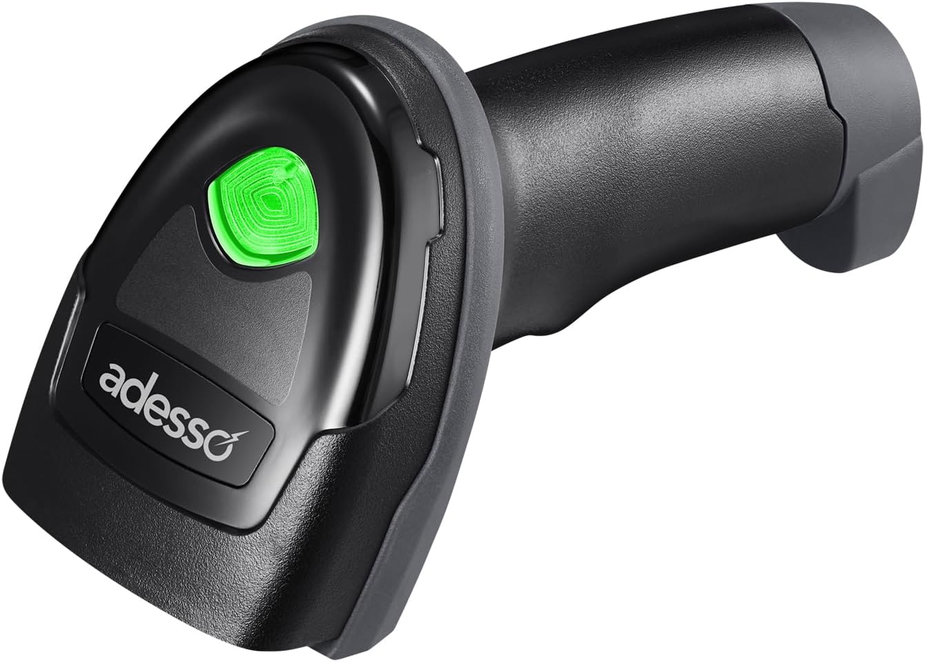 Adesso NuScan 3000 Wireless 2D Barcode Scanner with 3-Mode (Bluetooth/2.4GHz/USB) - Handheld CMOS Scanner with Charging Cradle, 12-inch Scan Depth, Made in Taiwan