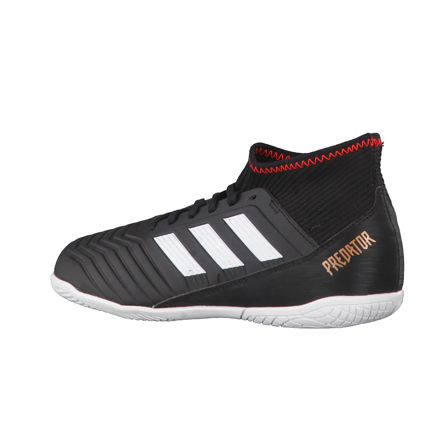 Adidas Predator Tango 18.3 In J Zapatillas de fútbol Sala, Unisex niños, Negro (Negbas/Ftwbla/Rojsol 000), 30 EU (11.5 Infantil UK)