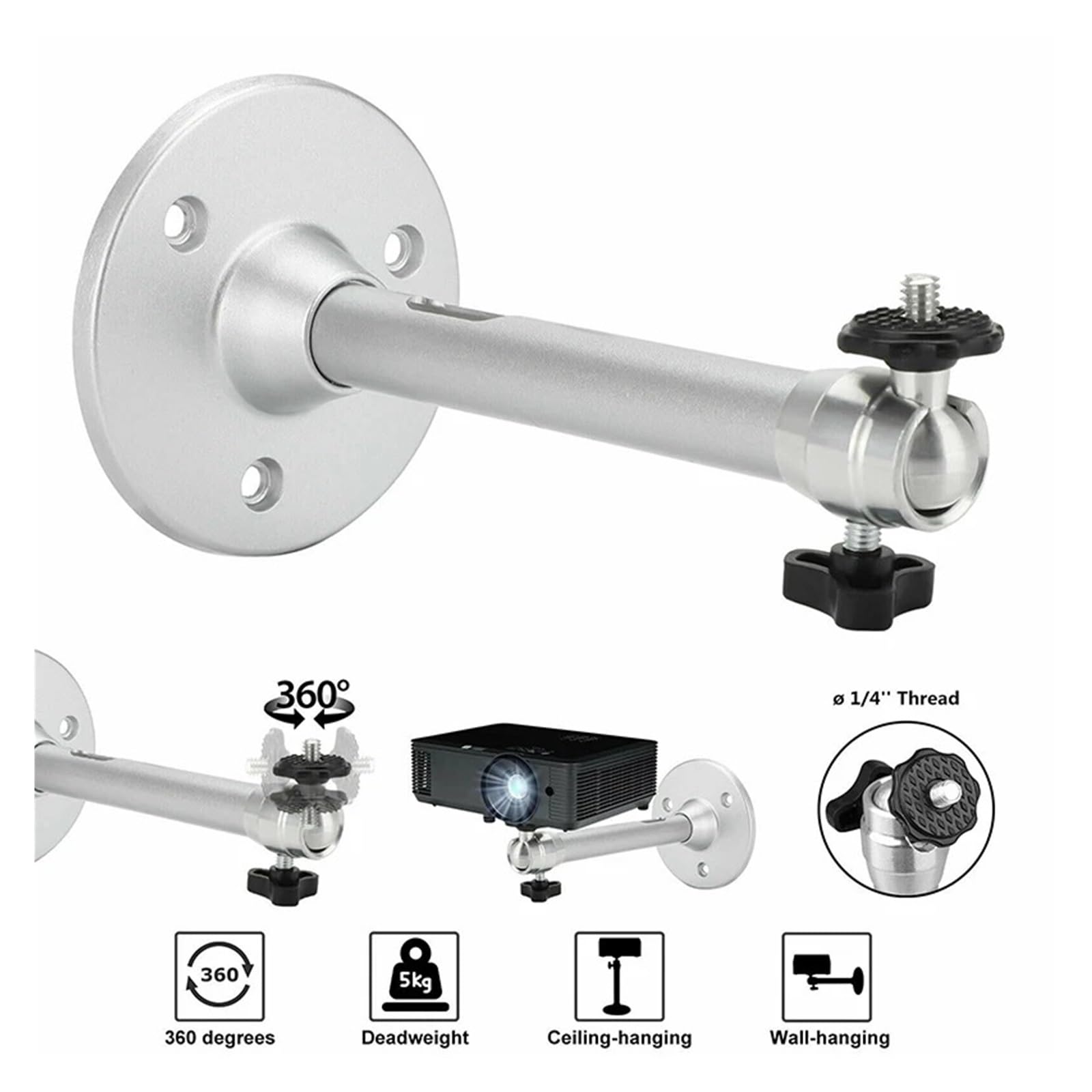 Compatible con Salange, Soporte de Pared for Mini proyector, HY300