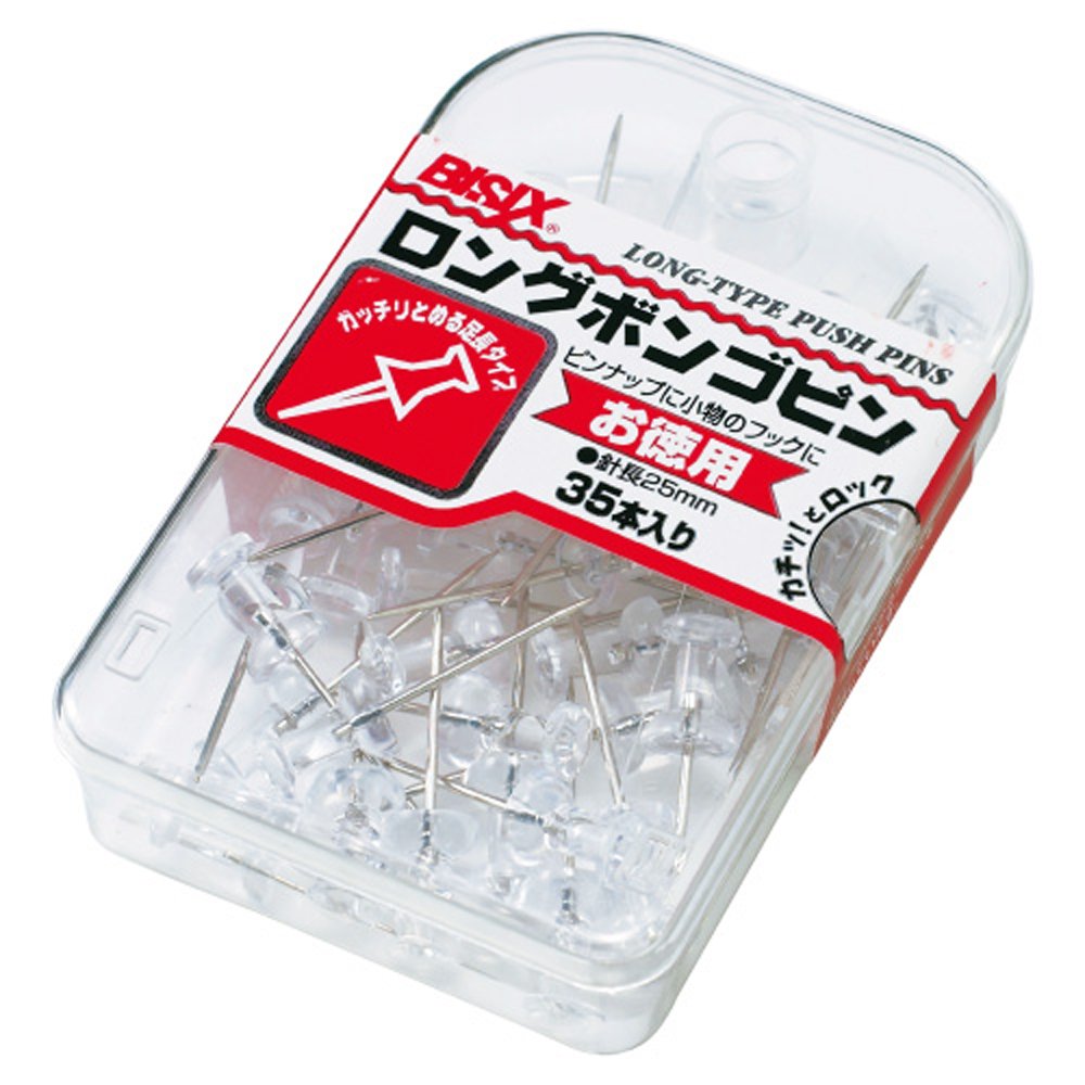 Amazon | ミツヤ ピン ロングボンゴピン 35本入り 透明 BX2-4-T