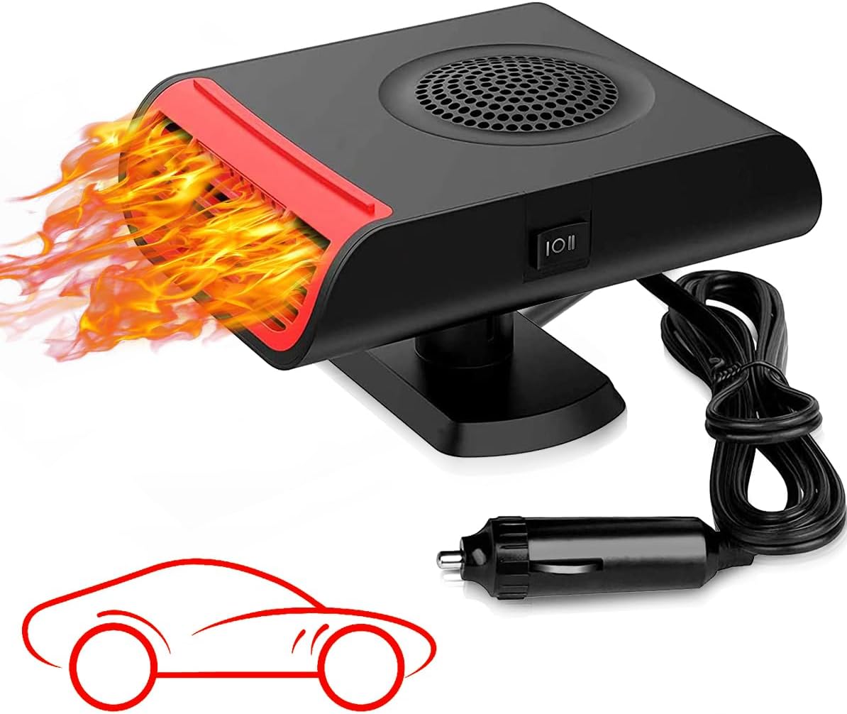 Showvigor Car Heater that Plugs into Cigarette Lighter, Defroster for