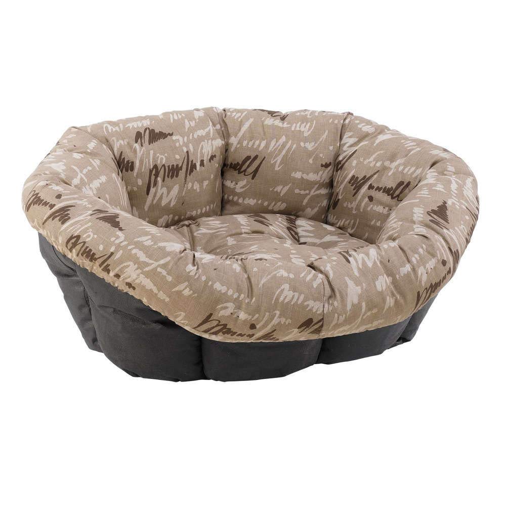 Ferplast Cuscino per Cuccia Cane SOFA' 8, in Cotone, Materassino Cuscino Imbottito per Lettino per Cani da Interno, Ricambio per Cesta in Plastica Cani, 85 x 62 x h 28,5 cm, Marrone