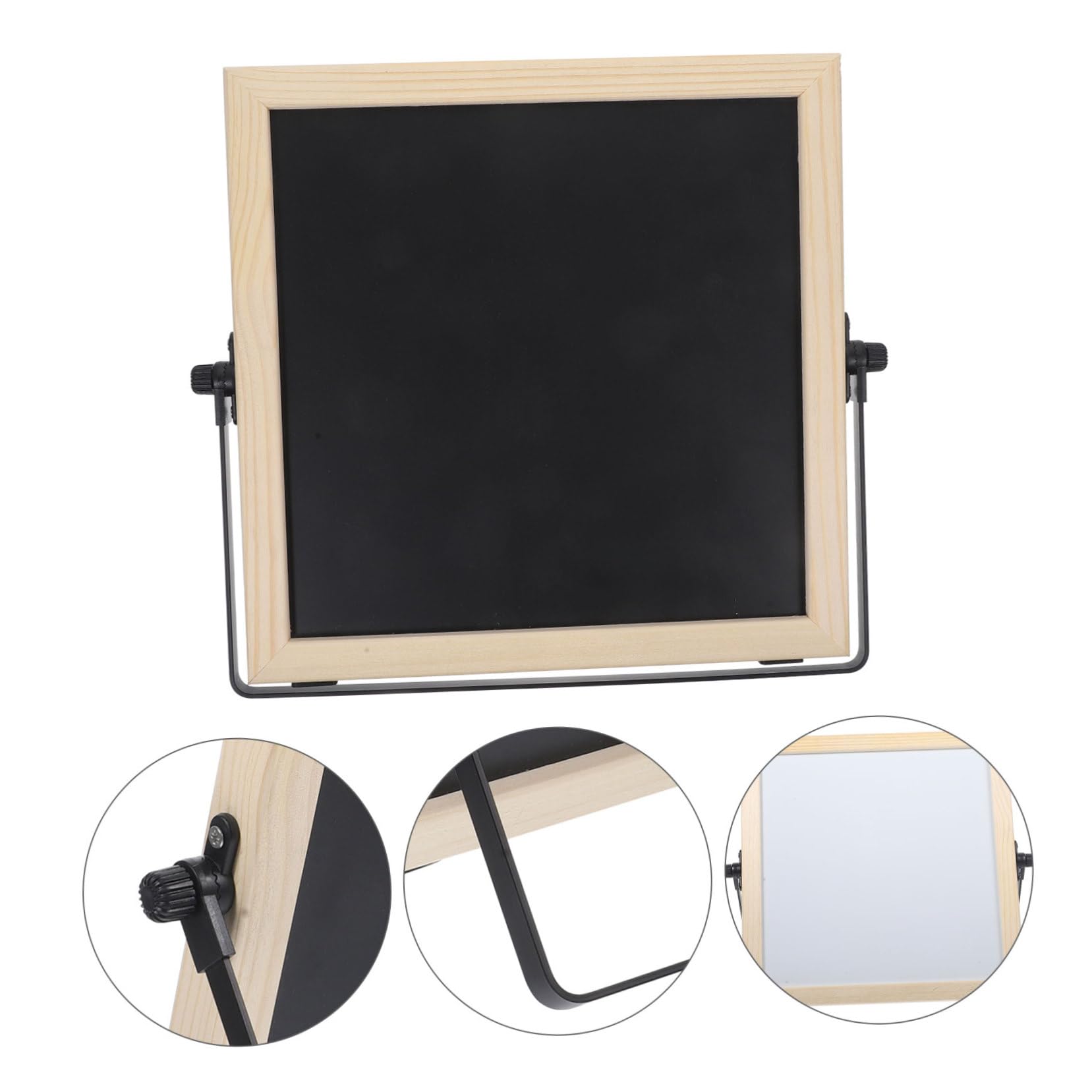 Doppelseitiges Whiteboard Tisch Whiteboard mit Ständer Schwarz