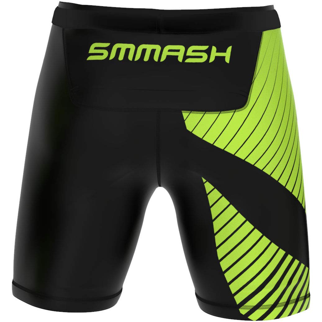 SMMASH Pantaloni A Compressione Pantaloni da Corsa da Uomo Leggings Corti Leggings Sportivi da Uomo Tecnologia di Seconda Pelle Traspirante