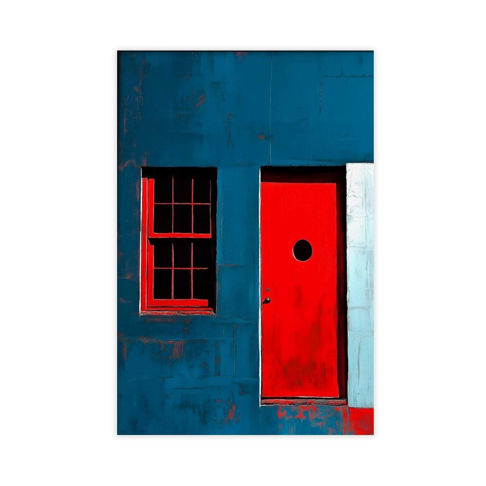 Bareronor Abstract Bauhaus Canvas Poster Bedroom Decor Landscape Office Room Decor Gift 24" L X 36" W