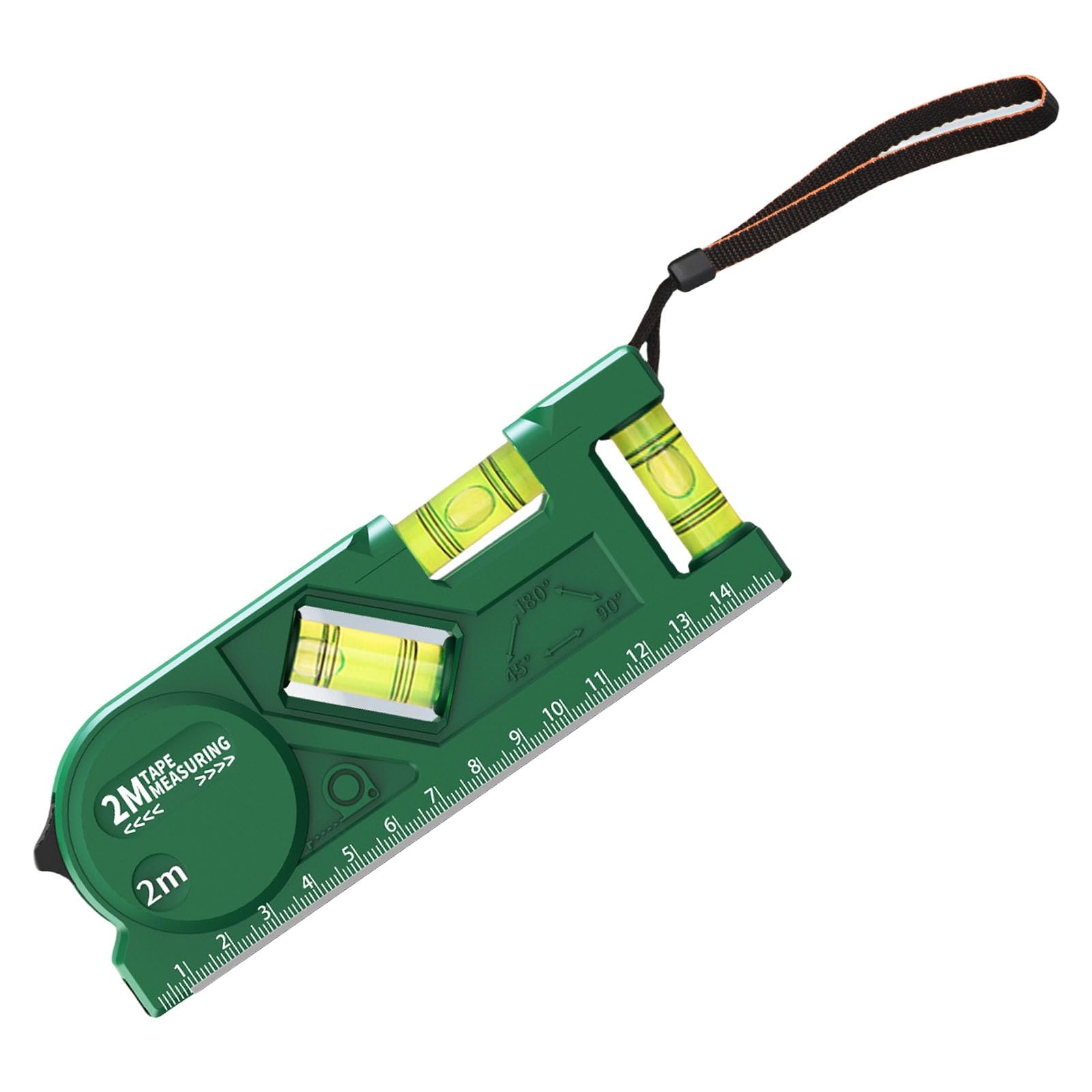 Kalttoy Multicolor Woodworking Levels Gauge Portable Pocket Levels Ruler Precisions Protractor With Tape Measure Multifunction Precisions Measurement Tool