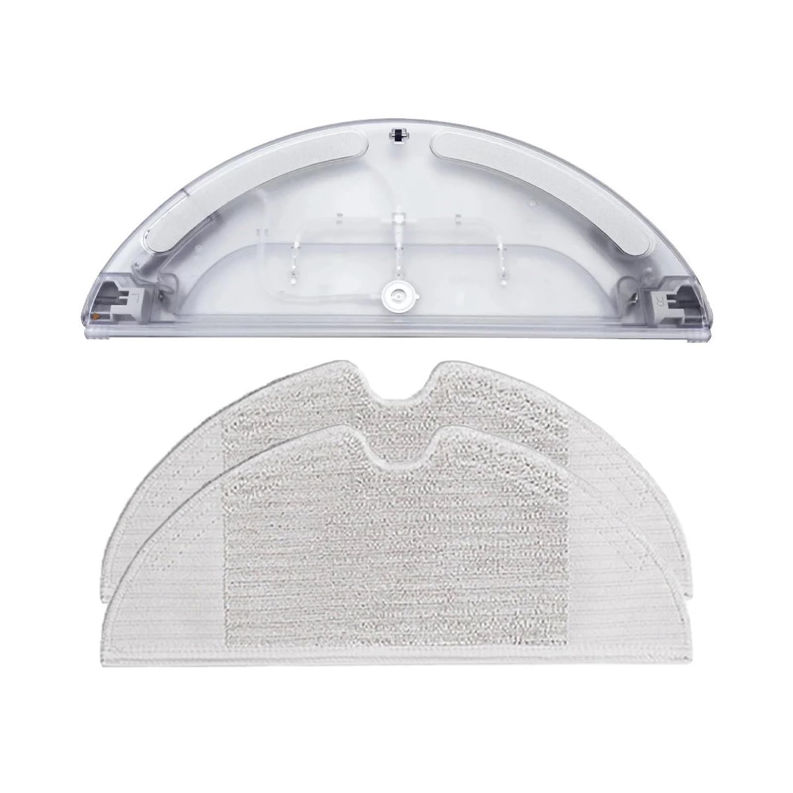 GENTERUN Water Tank Cloth Mop Spare Parts Home Robot Vacuum，Compatible For Xiaomi，Compatible For Mijia， 1C STYTJ01ZHM Nozzle(1 Water tank 2 mop)