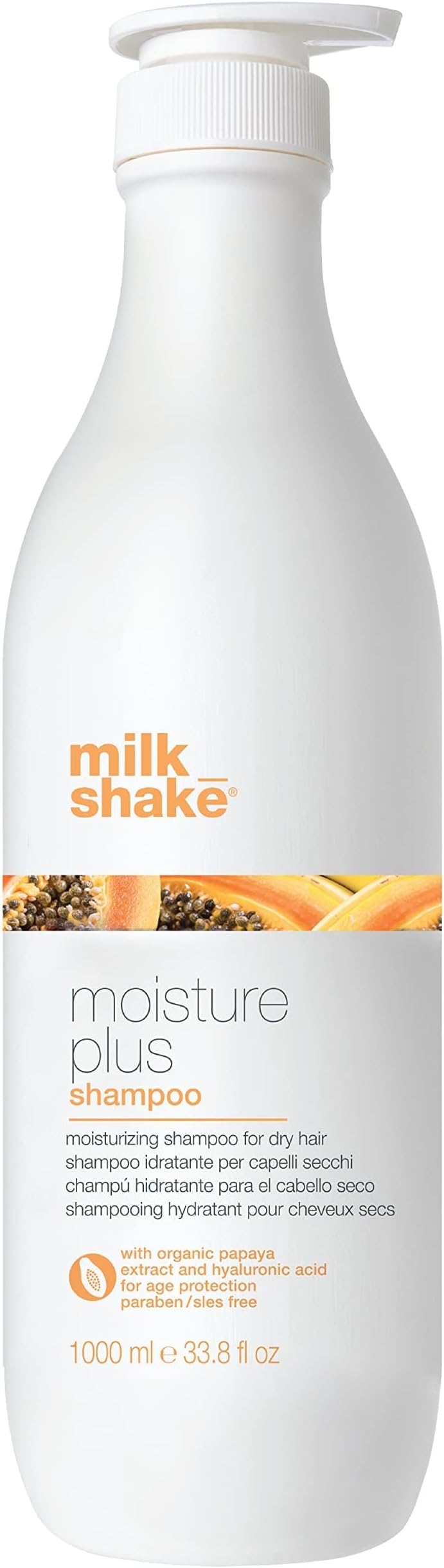 Milk_shake Moisture & More Shampoo – Moisturizing Shampoo for Dry, Dull Hair | Restores Moisture and Shine | 10.1 Fl Oz/Tropical Scent