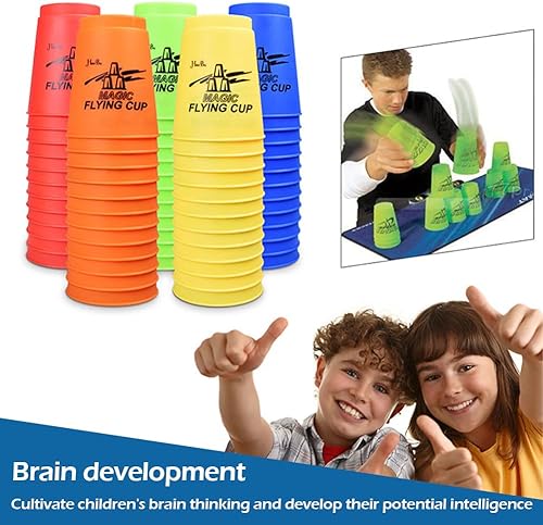 Miniatura 6 de Kayzyue Competidor de apilamiento deportivo, 48 piezas de juego de entrenamiento de velocidad de apilamiento deportivo para competición de desafío