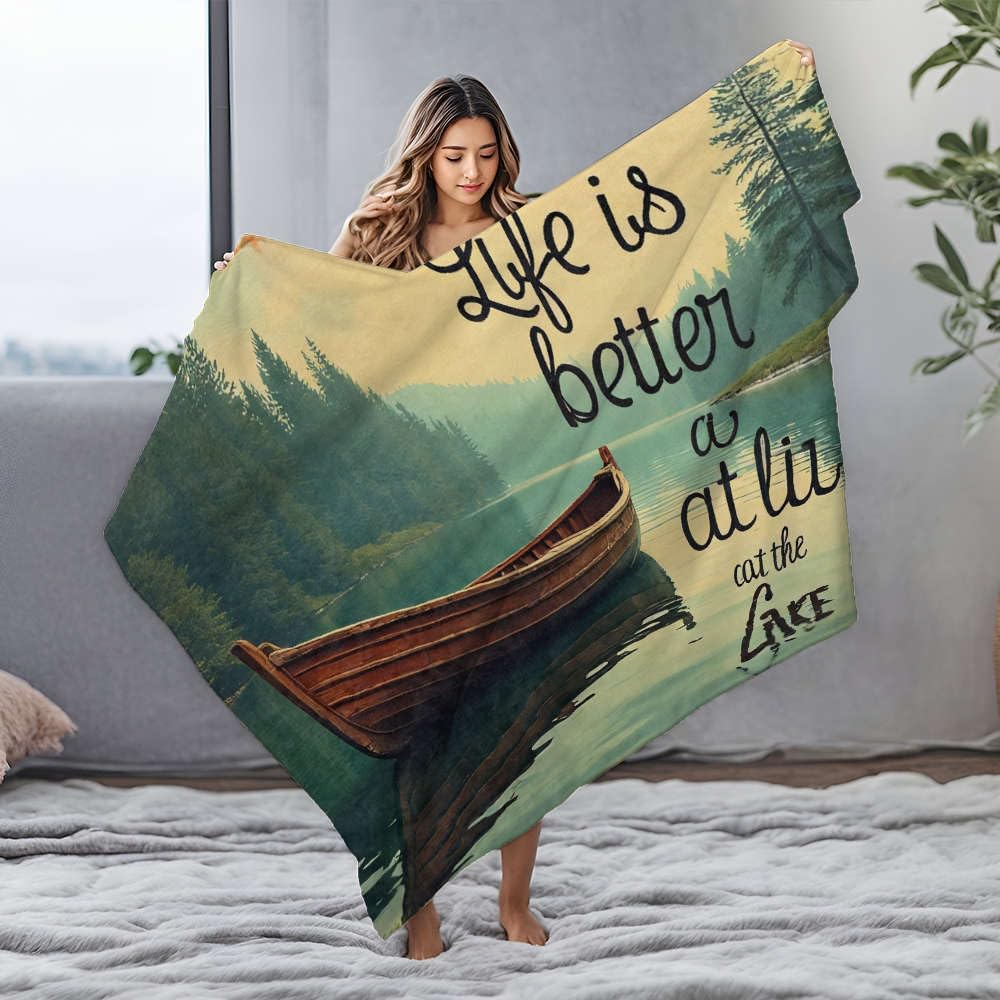 Couverture polaire pour lit 125 x 150 cm idée cadeau maison