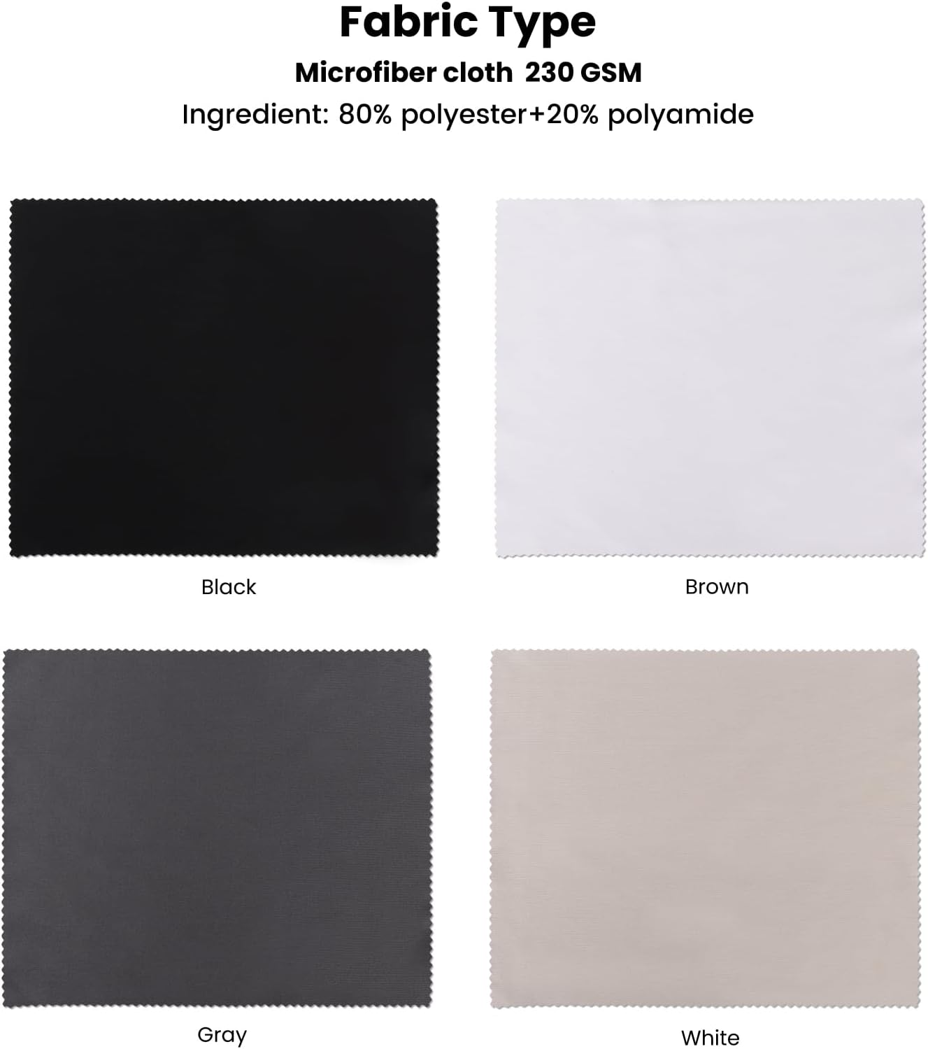 1000 Pcs Lens Cleaning Cloth Custom Logo Microfiber Cloth 230GSM Jewelry Digital/Eyelasses/Instrument Screen Cloth Customized