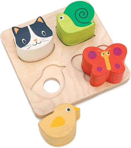 Miniatura 7 de Tender Leaf Toys - Bandejas sensoriales - Bloques de bebé, clasificador de formas, juguete de clasificación de identificación de formas STEM para