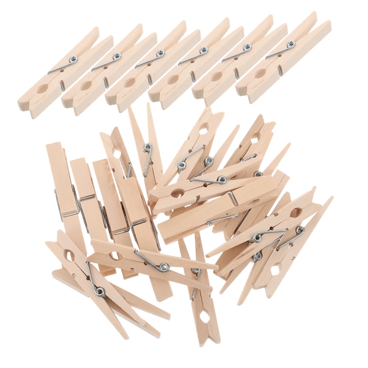 BESPORTBLE Mollette in Legno Multifunzionali per Bucato e Biancheria, 150 Pz, Stile Minimalista, per Asciugare Vestiti, Calze e Tovaglie