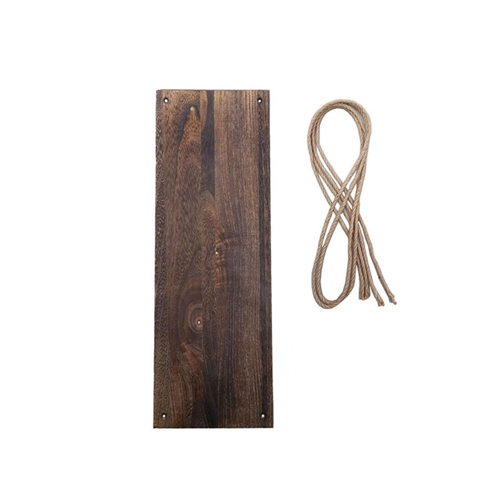 OWKAY Twine Wooden Wall Shelf Flower Pot Rack Hanging Rope Rack Flower Pot Storage Rack Home Wall Hanging