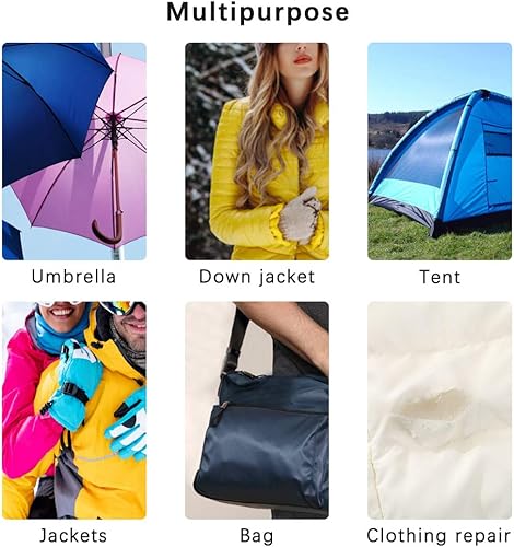 Miniatura 6 de 24 parches de reparación de nailon autoadhesivos, 24 colores, impermeables, ligeros, reparación de primeros auxilios para ropa, chaqueta, tienda,