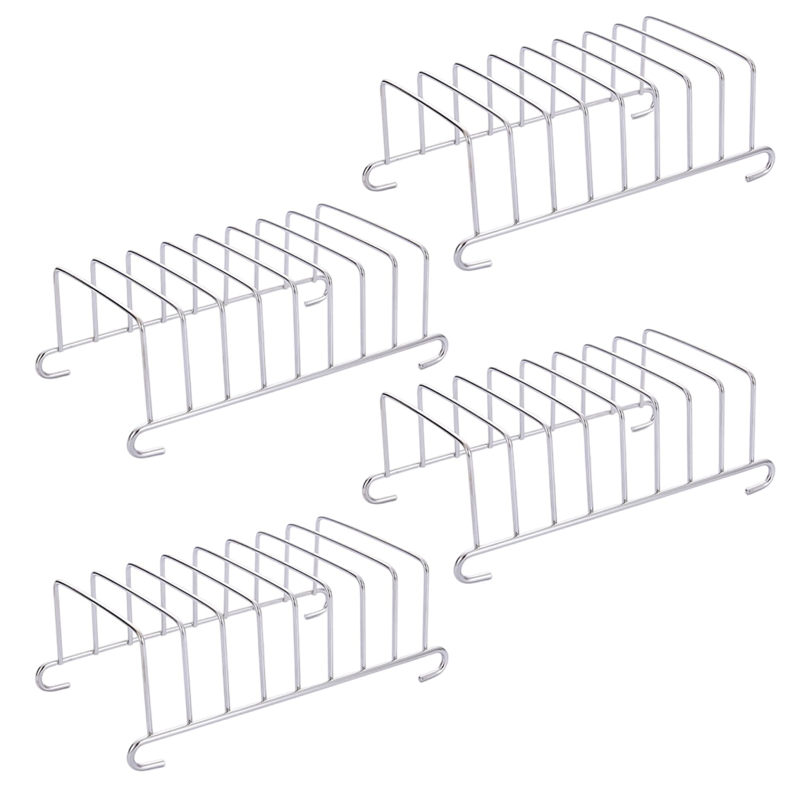 TQUXNGA Stainless Steel Air Fryers Accessories Bread Toasts Rack Set of 4 for Toasting Roasting and Cooling Food Efficiently Toasts Cooling Rack