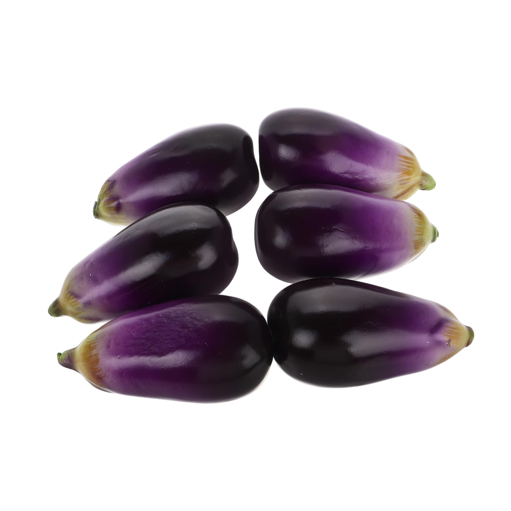 MAGICLULU 3 Sätze Simulierte Auberginen Gemüse Dekoration Simuliertes Gemüse Simulation Kleines Kunst Gefälschtes Modell Realistische Auberginen 6 Stücke * 3