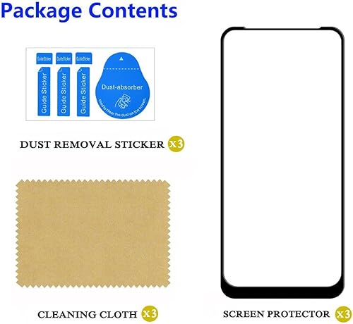 Miniatura 4 de Tonvizern Paquete de 3 protectores de pantalla de vidrio templado para Motorola Moto G Play (2023) cobertura completa, protector de pantalla de