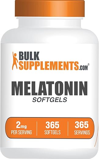 Melatonin Softgels by BulkSupplements for Better Sleep