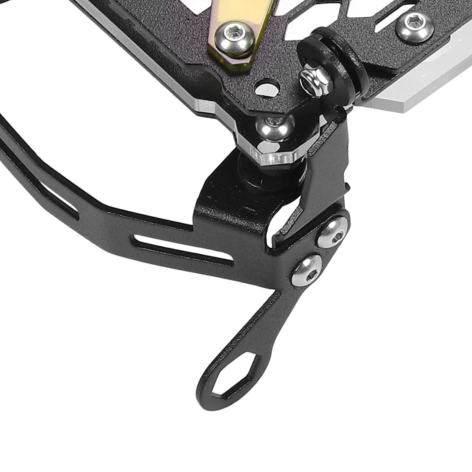 Protezione della luce anteriore, protezione della griglia del faro Sostituzione della guida sicura in acrilico in acciaio inossidabile per R1250GS ADV 2021 per moto(giallo)