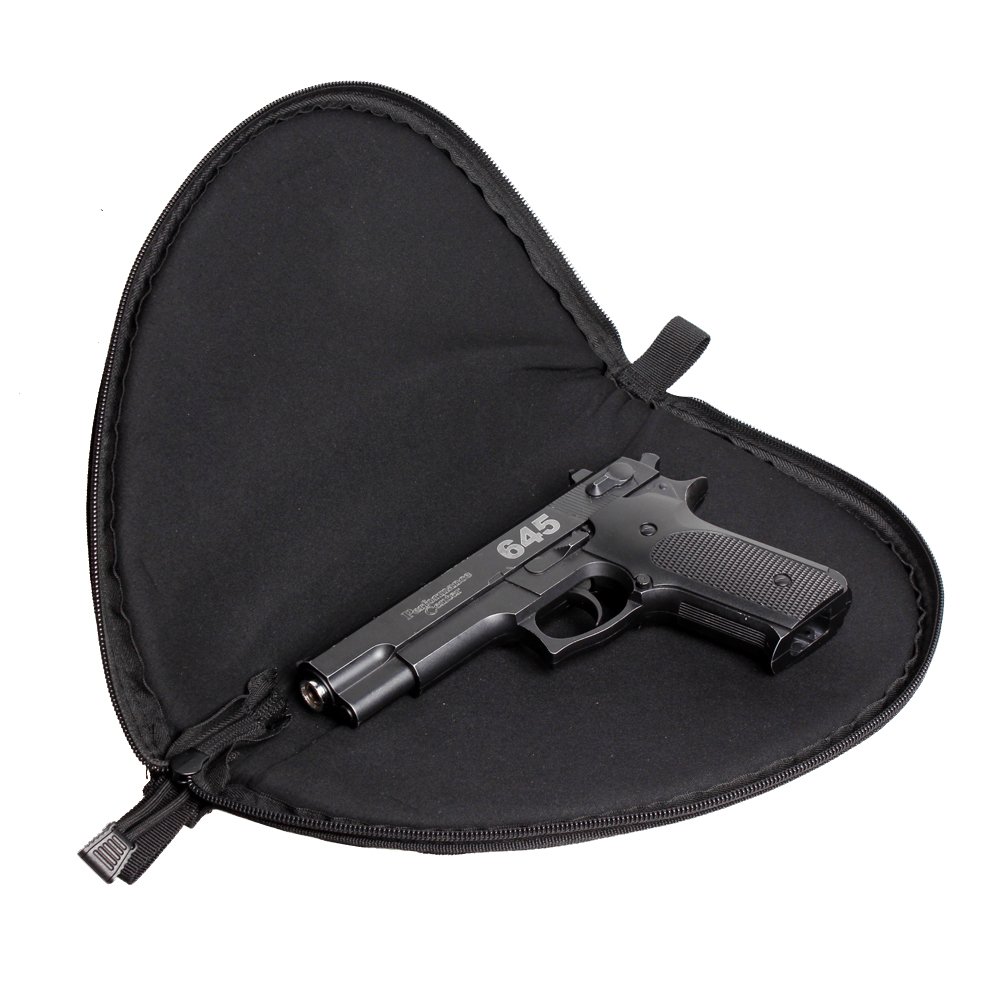 Pistol Rug 1PC Medium Black Gun Storage Bag Custodia per pistola applicabile alla maggior parte delle pistole G1ock 17 S1g P226.