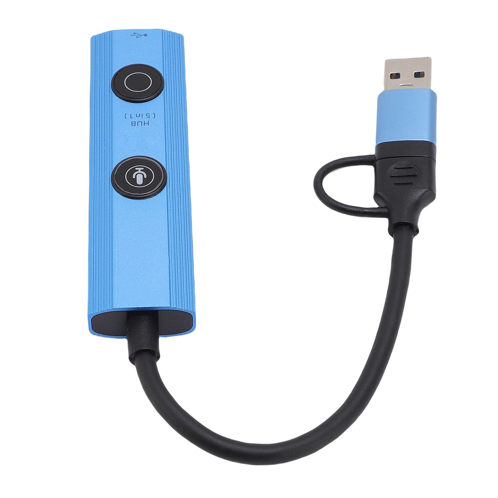 AI Laptop Docking Station, 5 in 1 USB C Hub with Voice Transcription Translation File Converter Tool, 3 Ports USB 3.0 Laptop Docking Stations for Home Remote Work Business