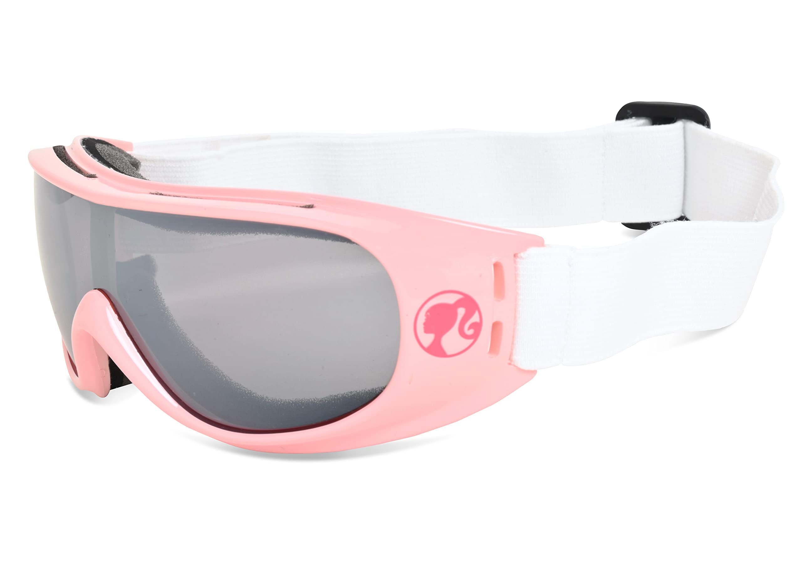 Barbie Girls Ski Goggles for Winter Snow Sport Girl Snowboarding Goggle for Little Kids (Pink)