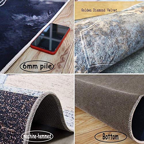 Moqueta corredor 3D para evitar resbalones en pasillos largos 4