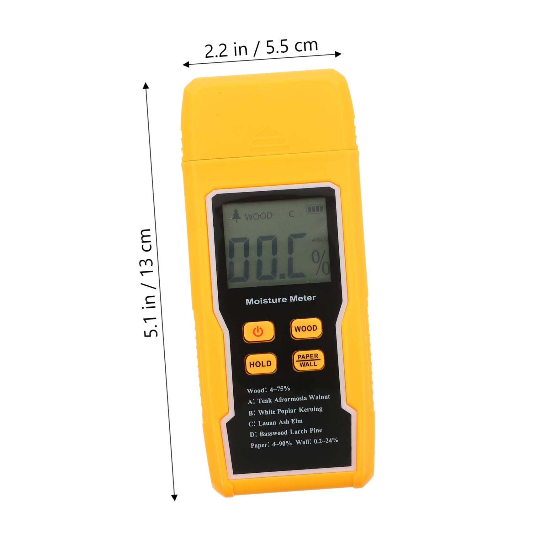 SEWACC Lcd Digital Moisture Meter for Wood Dampness Tester Wall Moisture Reader Accurate Measurement Tool