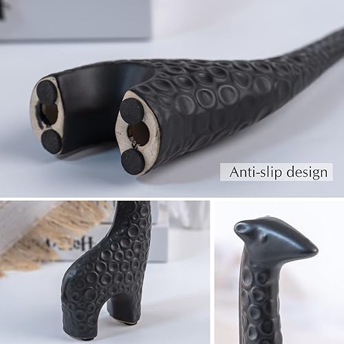 Miniatura 4 de Notakia Estatuas de jirafa de animales pequeños, decoración del hogar, adornos decorativos de estilo moderno para sala de estar, dormitorio,