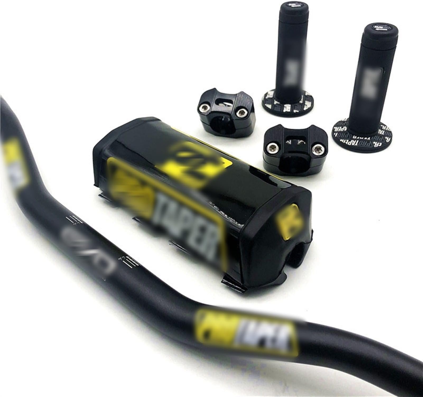 Motorcycle Handlebars Handlebar Taper Pack Bar 1-1/8" Handle Bar Pads Grips Pit Pro Racing Dirt Pit Bike Motorcycle CNC 28.5mm Adapter Motorbike Handlebar