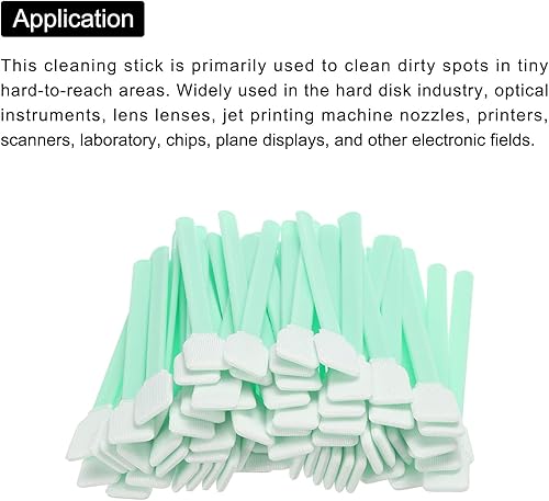 Miniatura 4 de PATIKIL Palos de limpieza cuadrados de poliéster, rectángulo, 4.92 pulgadas, multiusos, sala blanca para sensores de cámara, impresoras,